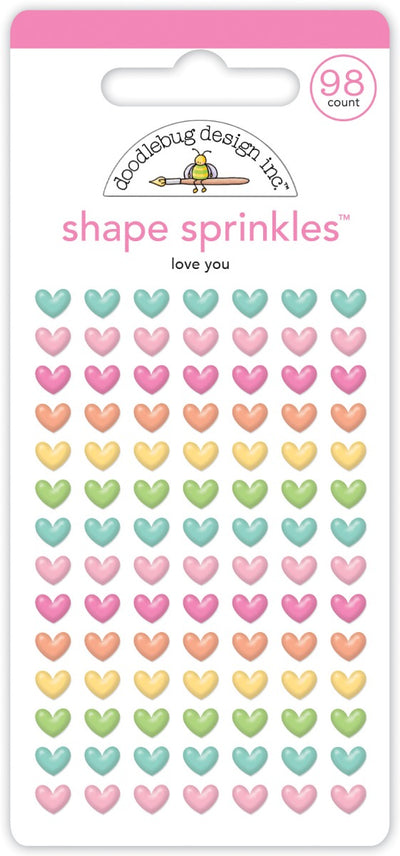 Love You Shape Sprinkles -Pretty Kitty Collection-  Doodlebug Design