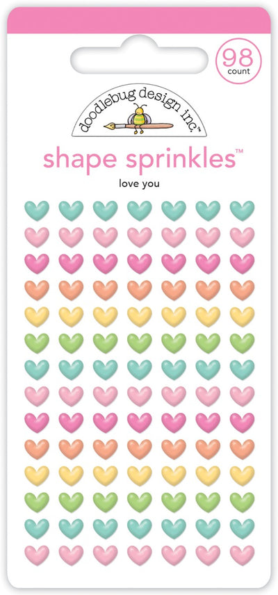 Love You Shape Sprinkles -Pretty Kitty Collection-  Doodlebug Design