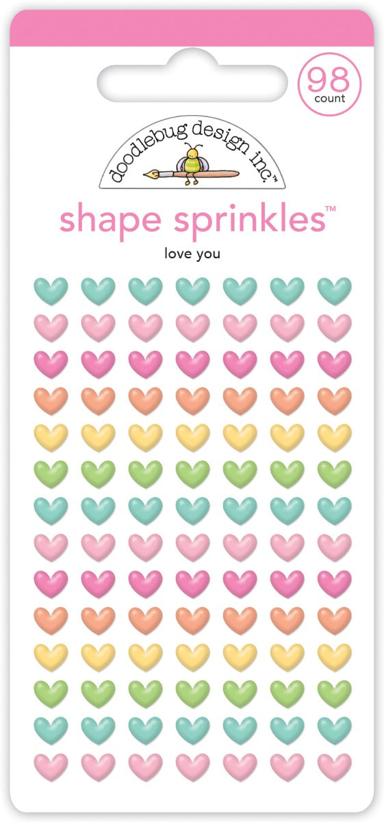 Love You Shape Sprinkles -Pretty Kitty Collection-  Doodlebug Design
