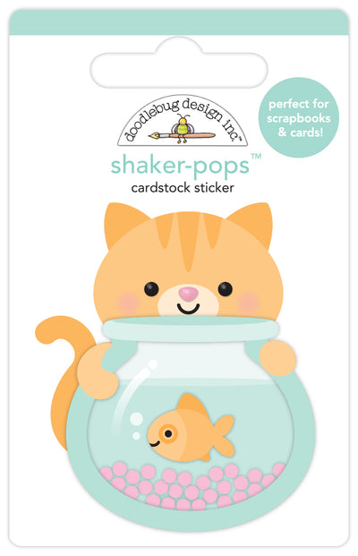 Curious Kitty Shaker-Pops - Pretty Kitty Collection- Doodlebug Design