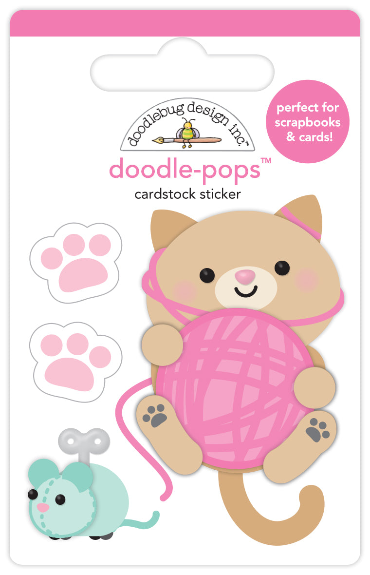 Play Time Doodle-Pops- Pretty Kitty Collection-  Doodlebug Design