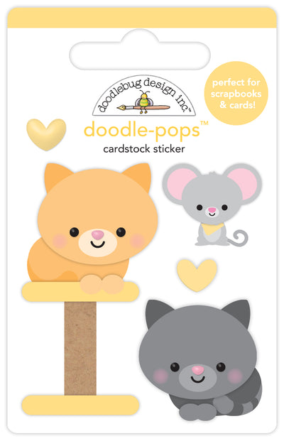 Playful Pals Doodle-Pops - Pretty Kitty Collection- Doodlebug Design