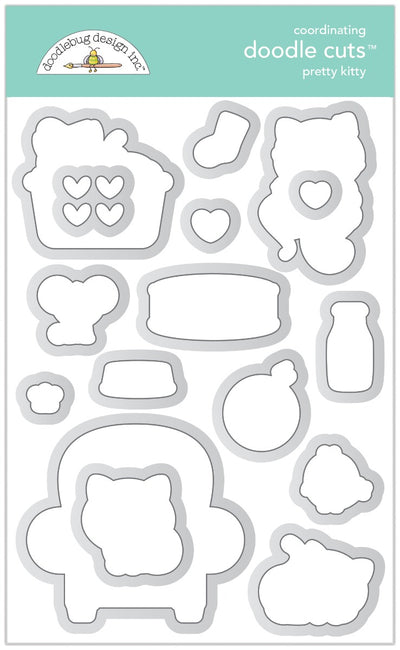 Doodle Cuts Metal Dies - Pretty Kitty Collection - Doodlebug Design
