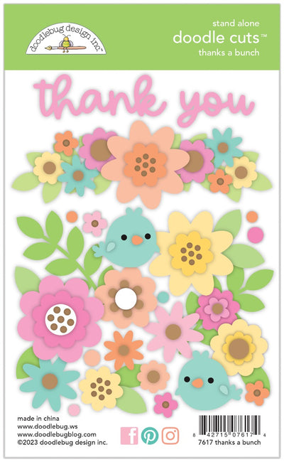 Thanks A Bunch Doodle Cuts- Pretty Kitty Collection - Doodlebug Design