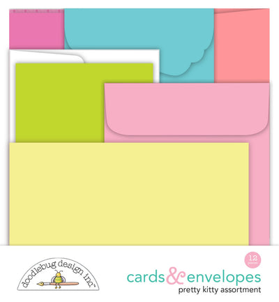 Cards & Envelopes- Pretty Kitty Collection -  Doodlebug Design