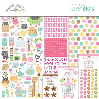 Essentials Kit- Pretty Kitty Collection- Doodlebug Design