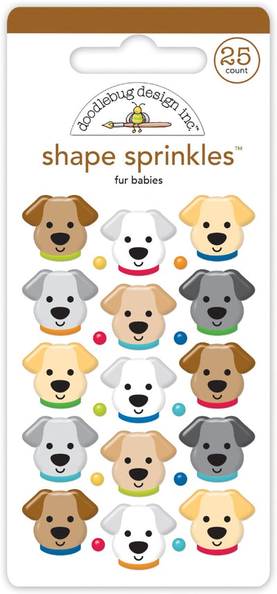 Fur Babies Shape Sprinkles- Doggone Cute Collection-  Doodlebug Design