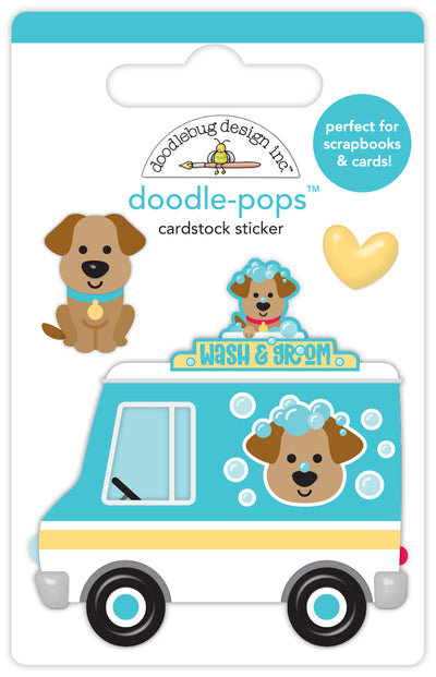 Wash Wagon Doodle-Pops - Doggone Cute Collection-  Doodlebug Design