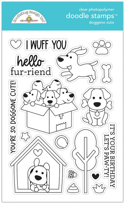 Doodle Stamps-Doggone Cute Collection - Doodlebug Design