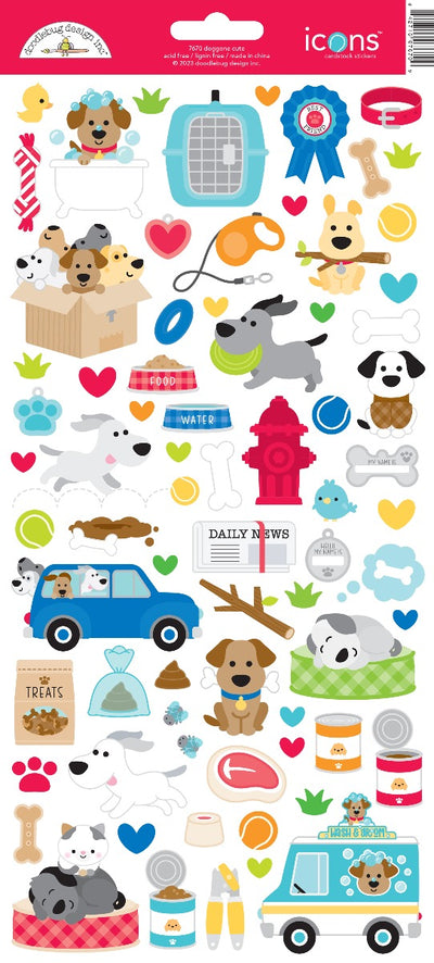 Icons Stickers -Doggone Cute Collection-  Doodlebug Design