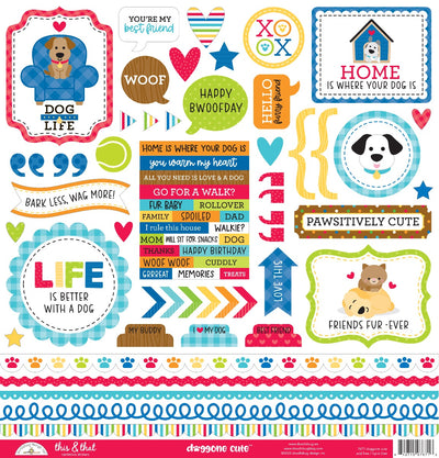 This & That Stickers -Doggone Cute Collection-  Doodlebug Design