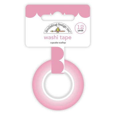 Cupcake (Pink) Scallop Washi Tape - Doodlebug