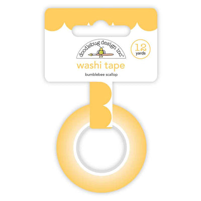 Bumblebee (Yellow) Scallop Washi Tape - Doodlebug