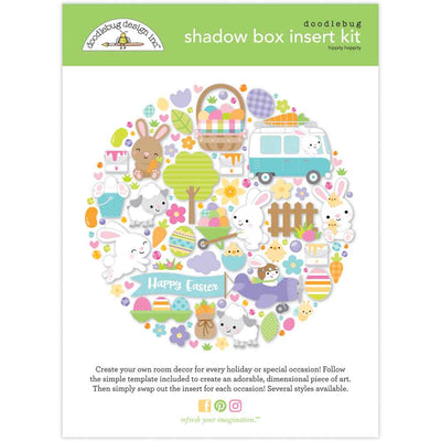 Hippity Hoppity Shadow Box Insert Kit - Doodlebug