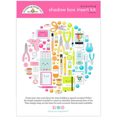 Cute & Crafty Shadow Box Insert Kit - Doodlebug