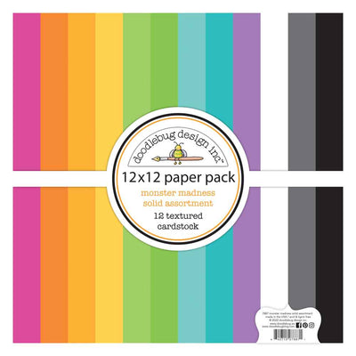 Monster Madness Textured Cardstock Assortment Pack - Doodlebug
