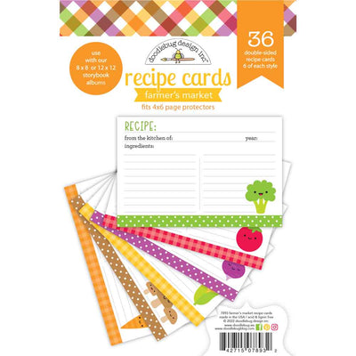Farmers Market Recipe Cards - Doodlebug