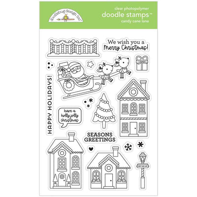 Candy Cane Lane Doodle Stamps - Doodlebug