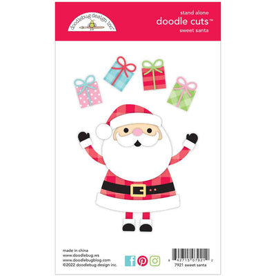 Sweet Santa Doodle Cuts - Candy Cane Lane - Doodlebug