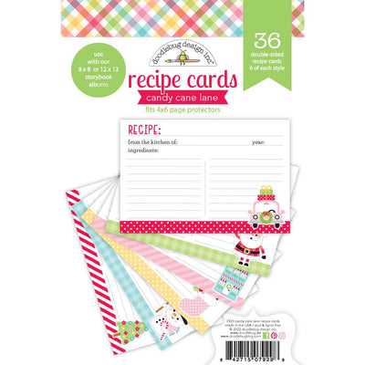 Candy Cane Lane Recipe Cards - Doodlebug