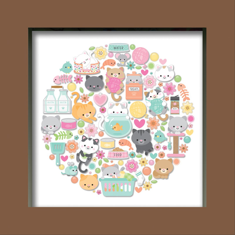 Shadow Box Insert Kit - Pretty Kitty Collection-Doodlebug Design