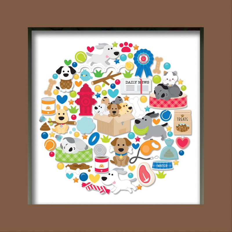 Shadow Box Insert Kit- Doggone Cute Collection -Doodlebug Design