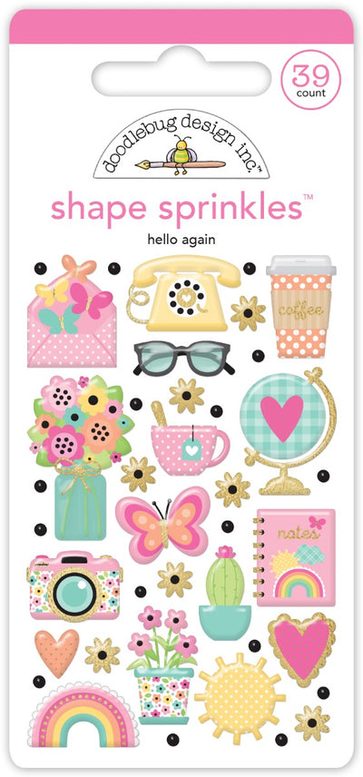 Hello Again Shape Sprinkles  - Doodlebug