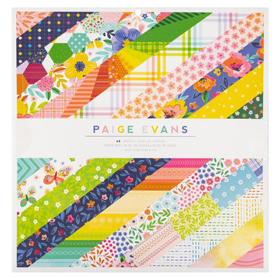 Paper Pad, 12x12 - Paige Evans - Blooming Wild Collection - American Crafts