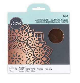 Rose Gold Decorative Foil Sheets - Effectz - Sizzix