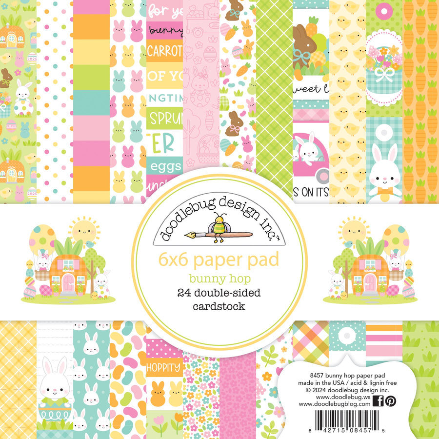 Bunny Hop 6" x 6" Paper Pad - Doodlebug