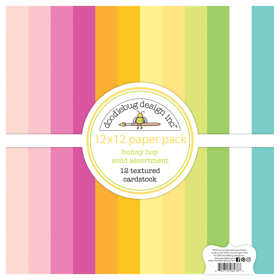 Bunny Hop Textured Cardstock - Doodlebug