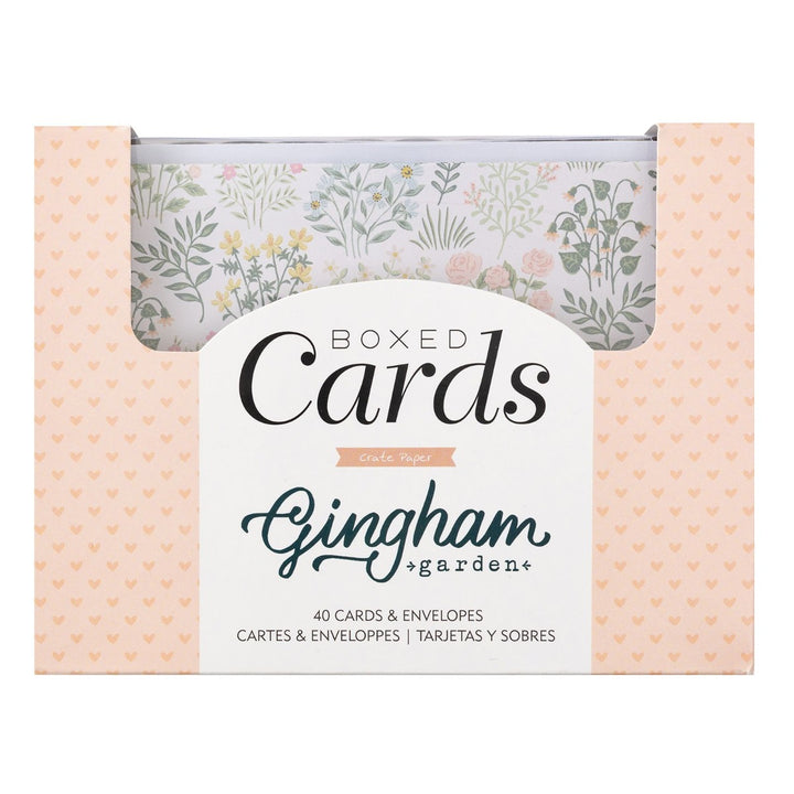 Boxed Cards - Gingham Garden Collection - Crate Paper