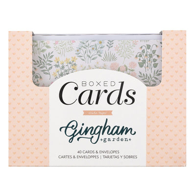 Boxed Cards - Gingham Garden Collection - Crate Paper