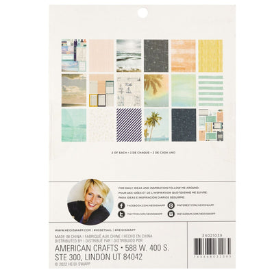   Paper Pad, 6x8- Heidi Swapp - Set Sail Collection - American Crafts
