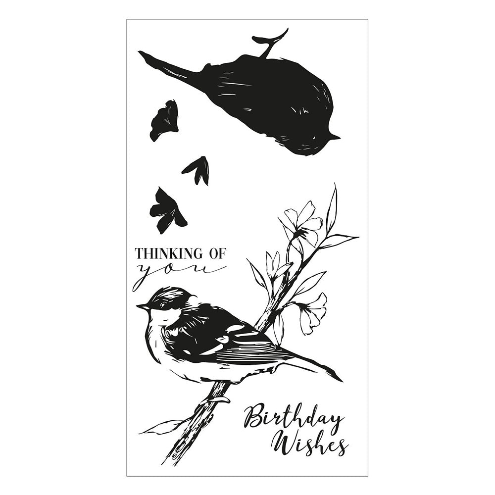 Summer Bird  Layered Clear Stamps - Olivia Rose - Sizzix