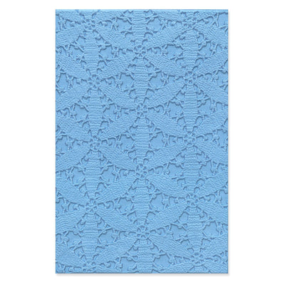Tablecloth 3D Textured Embossing Folder - Eileen Hull - Sizzix