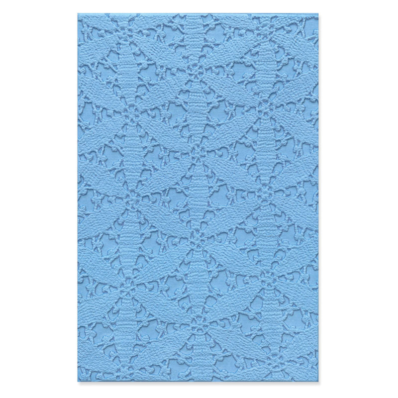 Tablecloth 3D Textured Embossing Folder - Eileen Hull - Sizzix