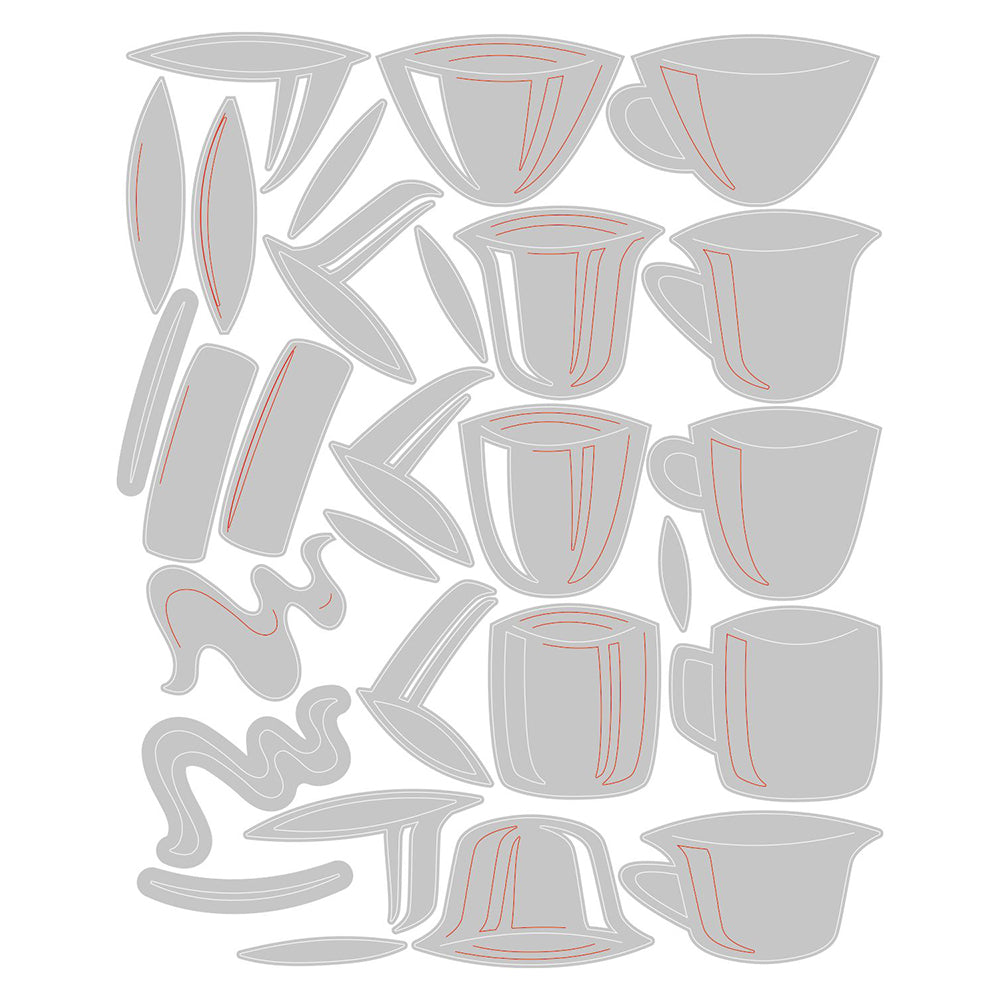 Papercut Café Thinlits Die Set - Tim Holtz - Sizzix