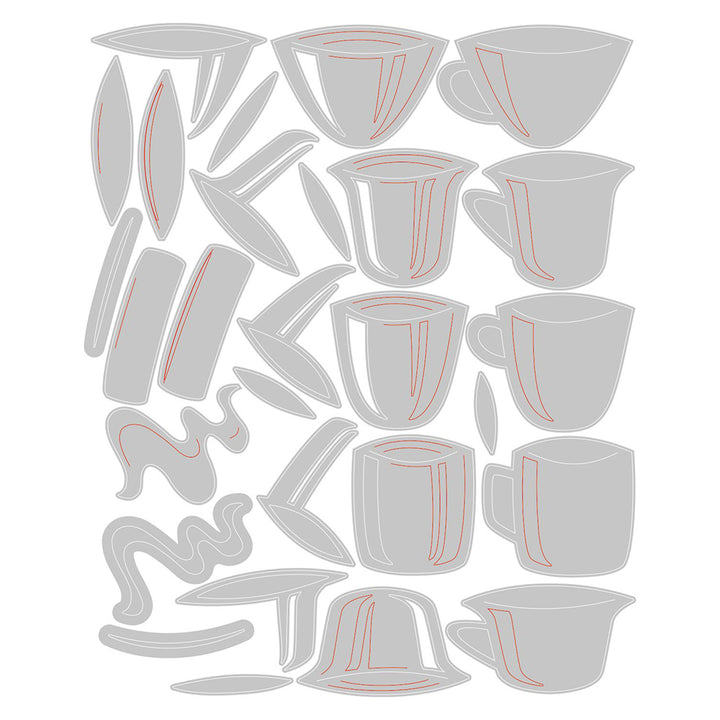 Papercut Café Thinlits Die Set - Tim Holtz - Sizzix