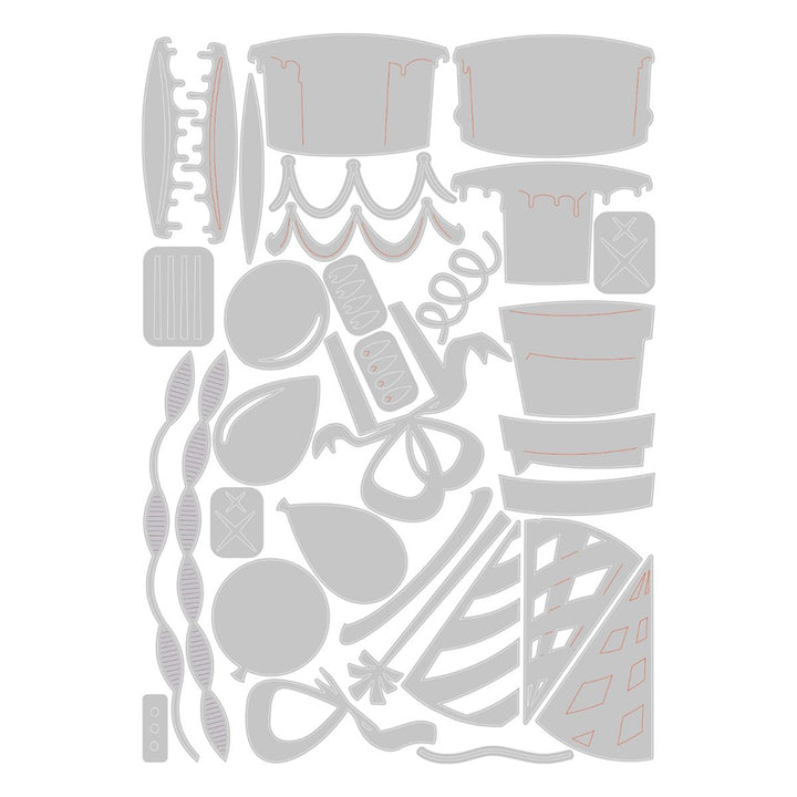 Celebrate Colorize Thinlits Die Set - Tim Holtz - Sizzix