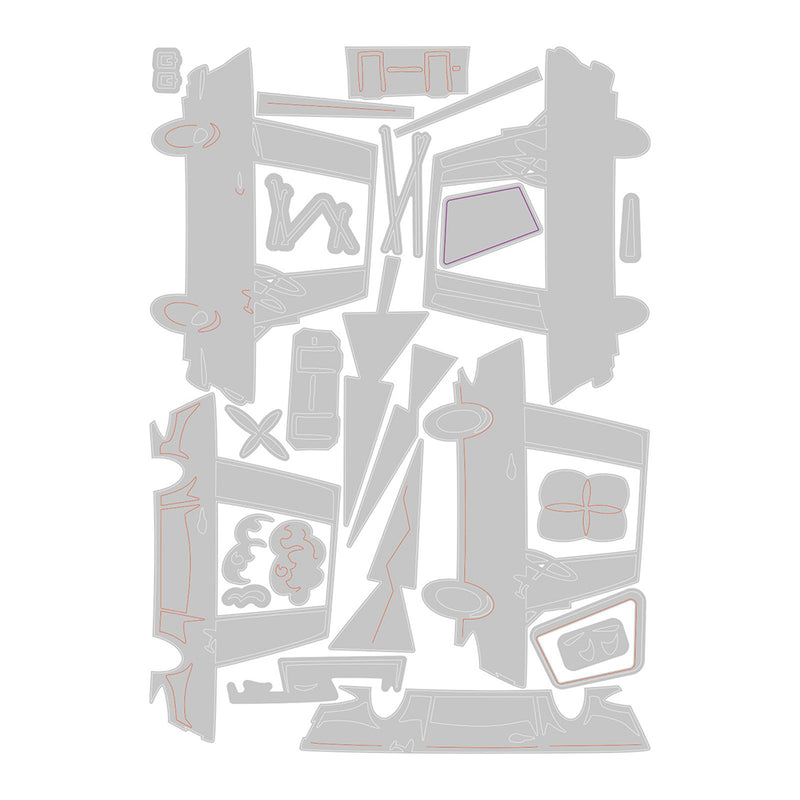 Road Trip Colorize Thinlits Die Set - Tim Holtz - Sizzix