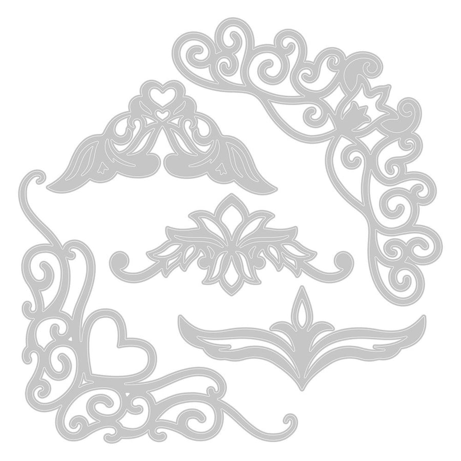 Fanciful Corners Thinlits Die Set - Jennifer Ogborn - Sizzix