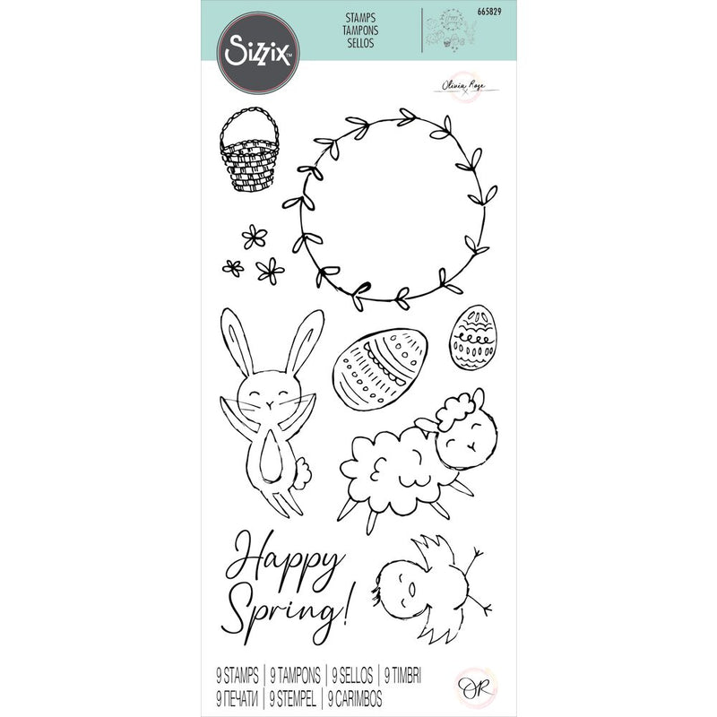 Spring Essentials Clear Stamps - Olivia Rose - Sizzix