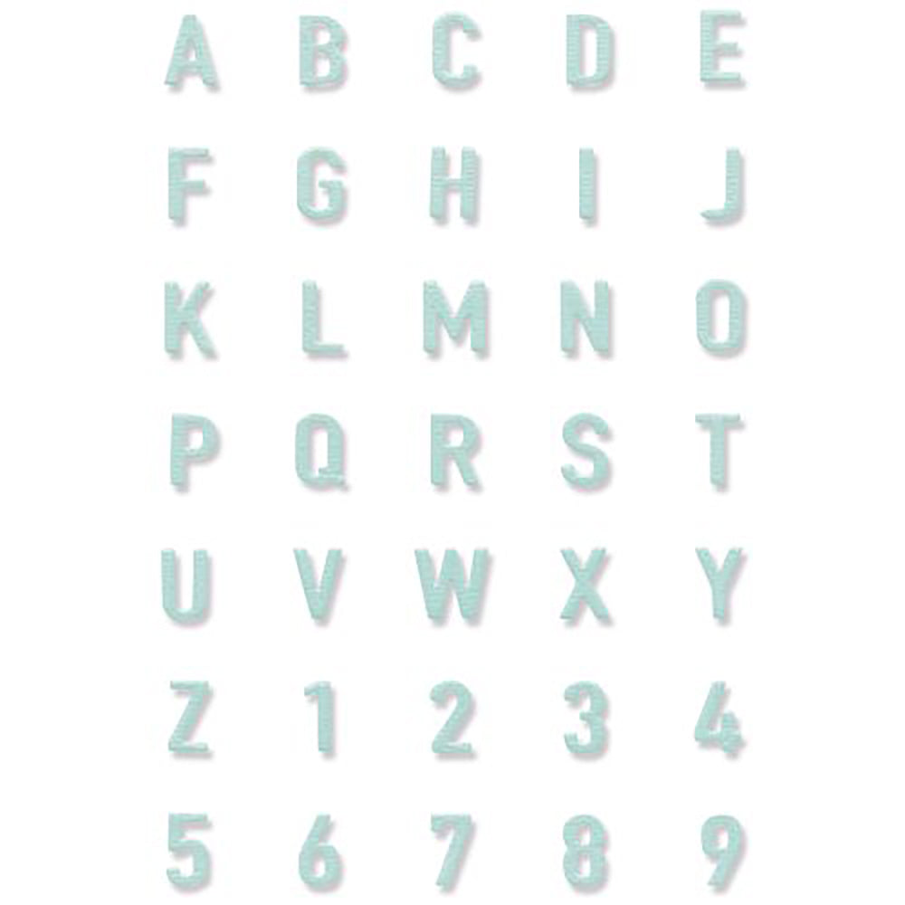 Tile Alphanumeric Thinlits Die Set - Eileen Hull - Sizzix