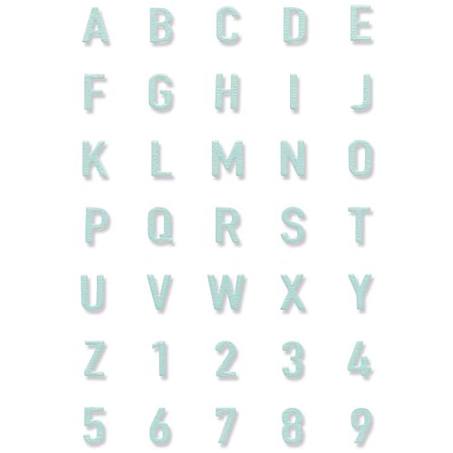 Tile Alphanumeric Thinlits Die Set - Eileen Hull - Sizzix