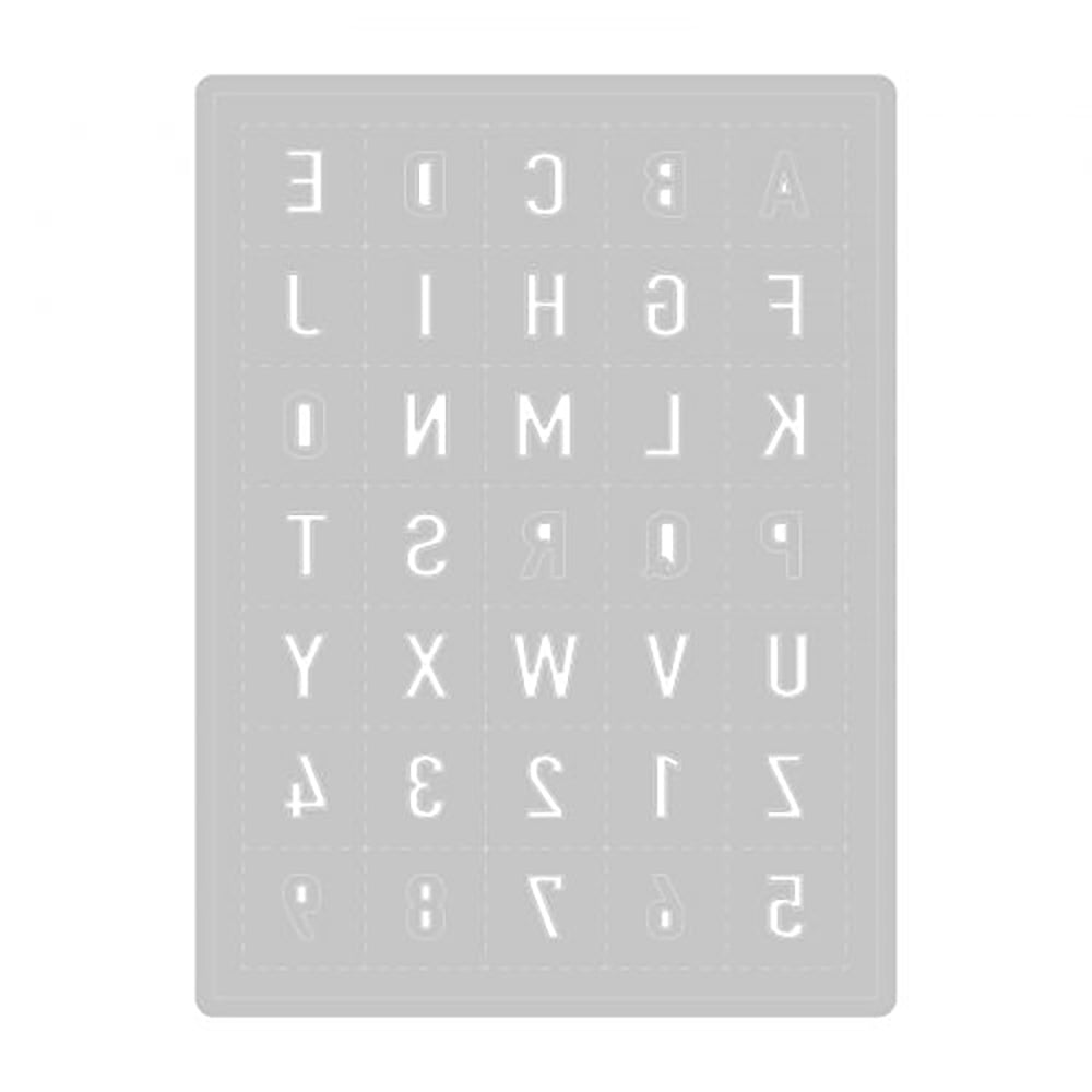 Tile Alphanumeric Thinlits Die Set - Eileen Hull - Sizzix