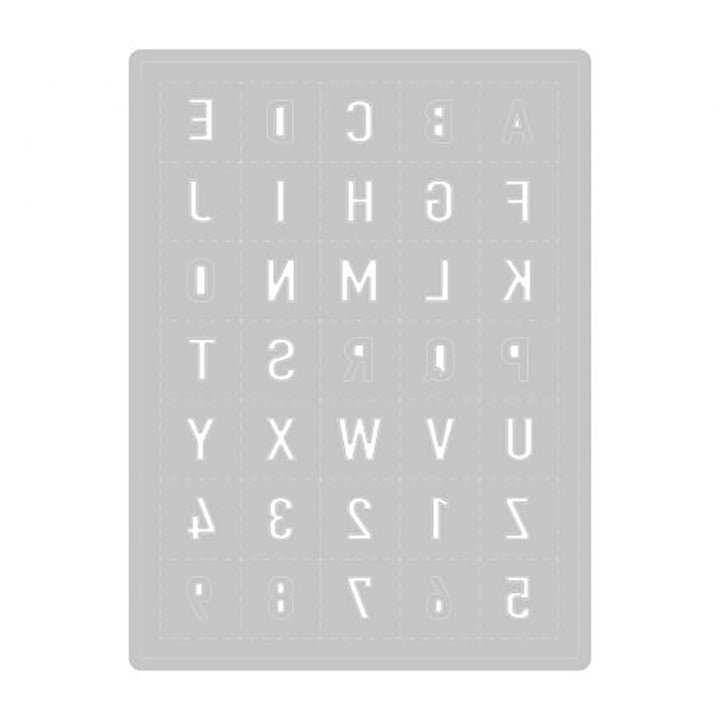 Tile Alphanumeric Thinlits Die Set - Eileen Hull - Sizzix