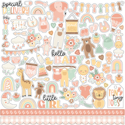 Element Stickers - Our Baby Girl -Echo Park