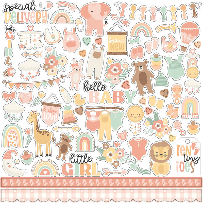 Element Stickers - Our Baby Girl -Echo Park