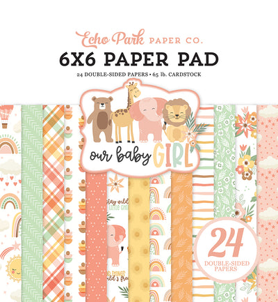 Paper Pad, 6" x 6" - Our Baby Girl - Echo Park